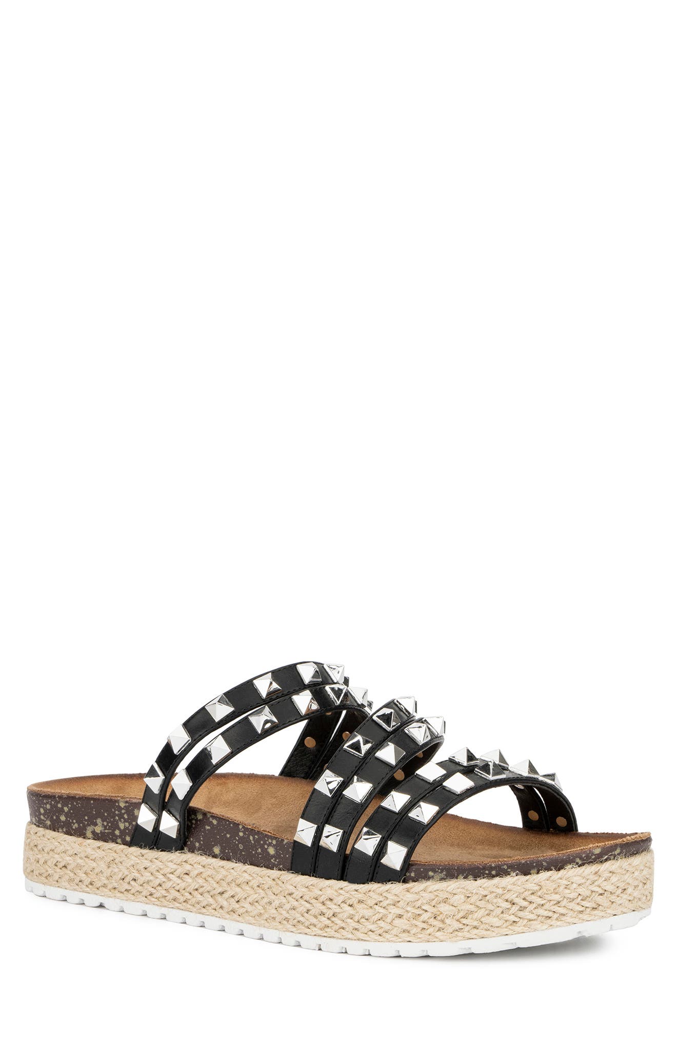 OLIVIA MILLER Amalfi Pyramid Stud Espadrille Sandal (Women) | Nordstromrack
