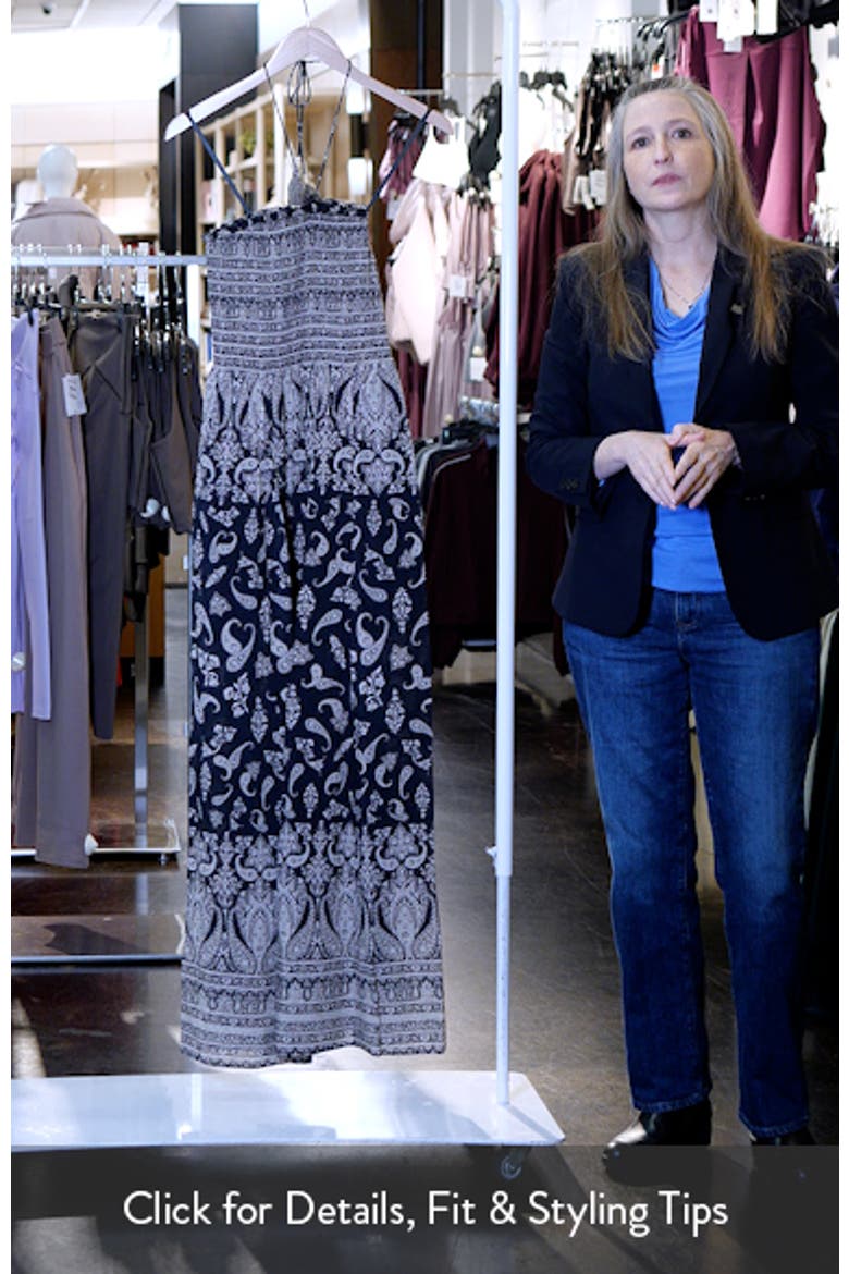 Ayanna Paisley Halter Maxi Dress video