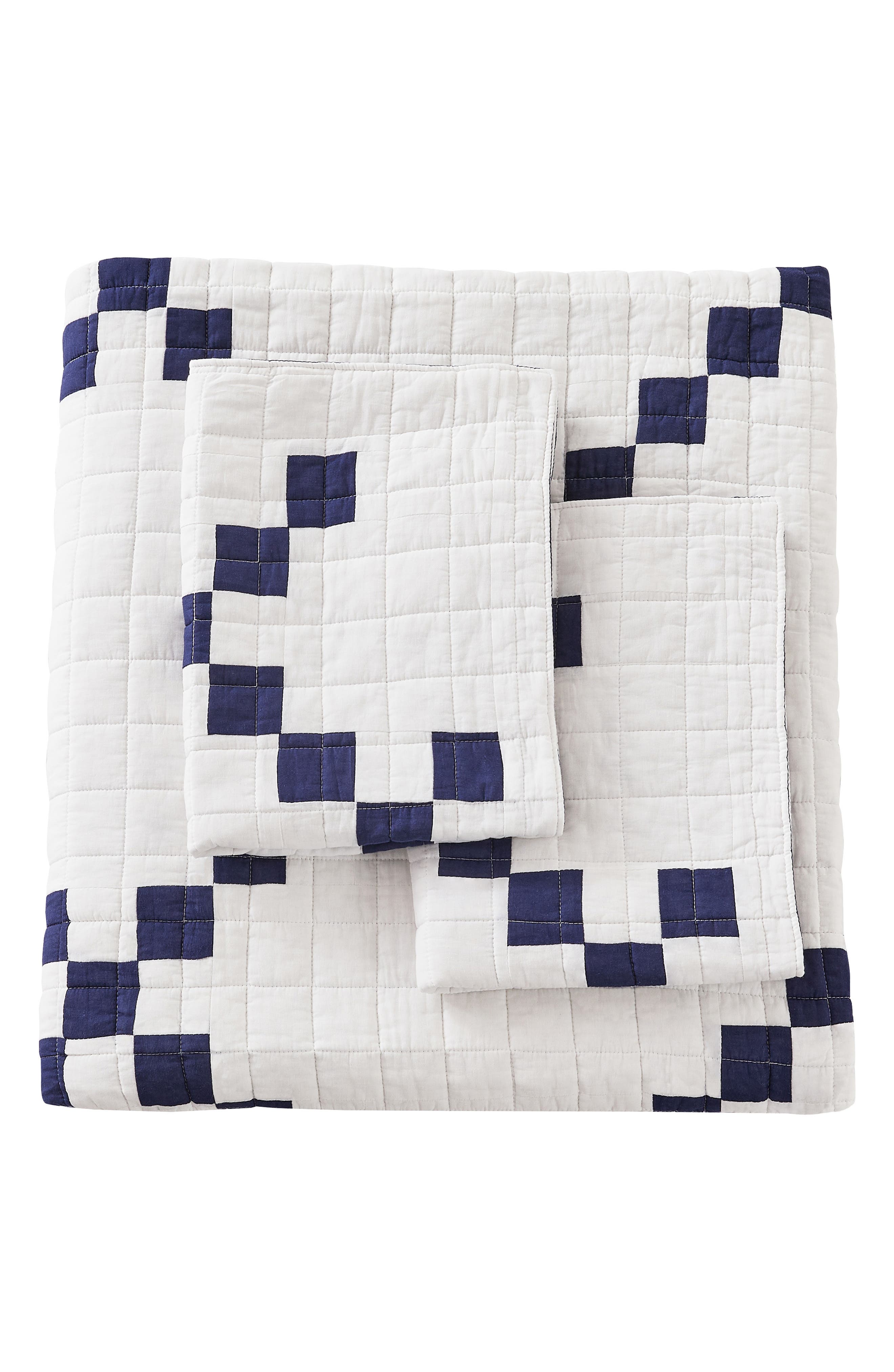 MELANGE HOME Irish Chain Patchwork Quilt Set