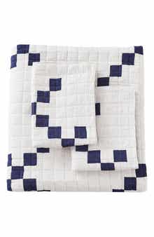 MELANGE HOME Irish Chain Patchwork Quilt Set