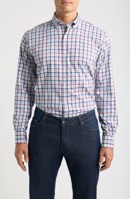 Peter Millar Elliot Checked Stretch Sport Shirt
