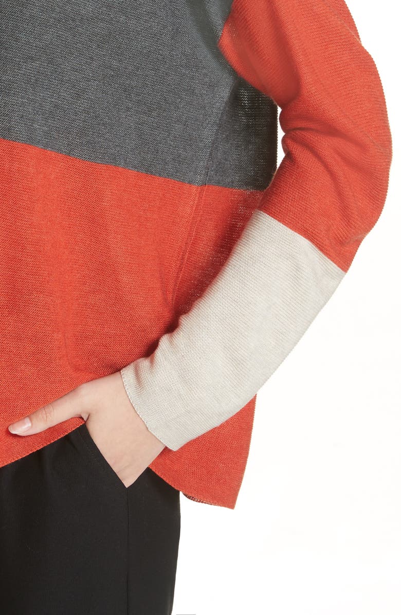 Eileen Fisher Colorblock Sweater, Alternate, color,