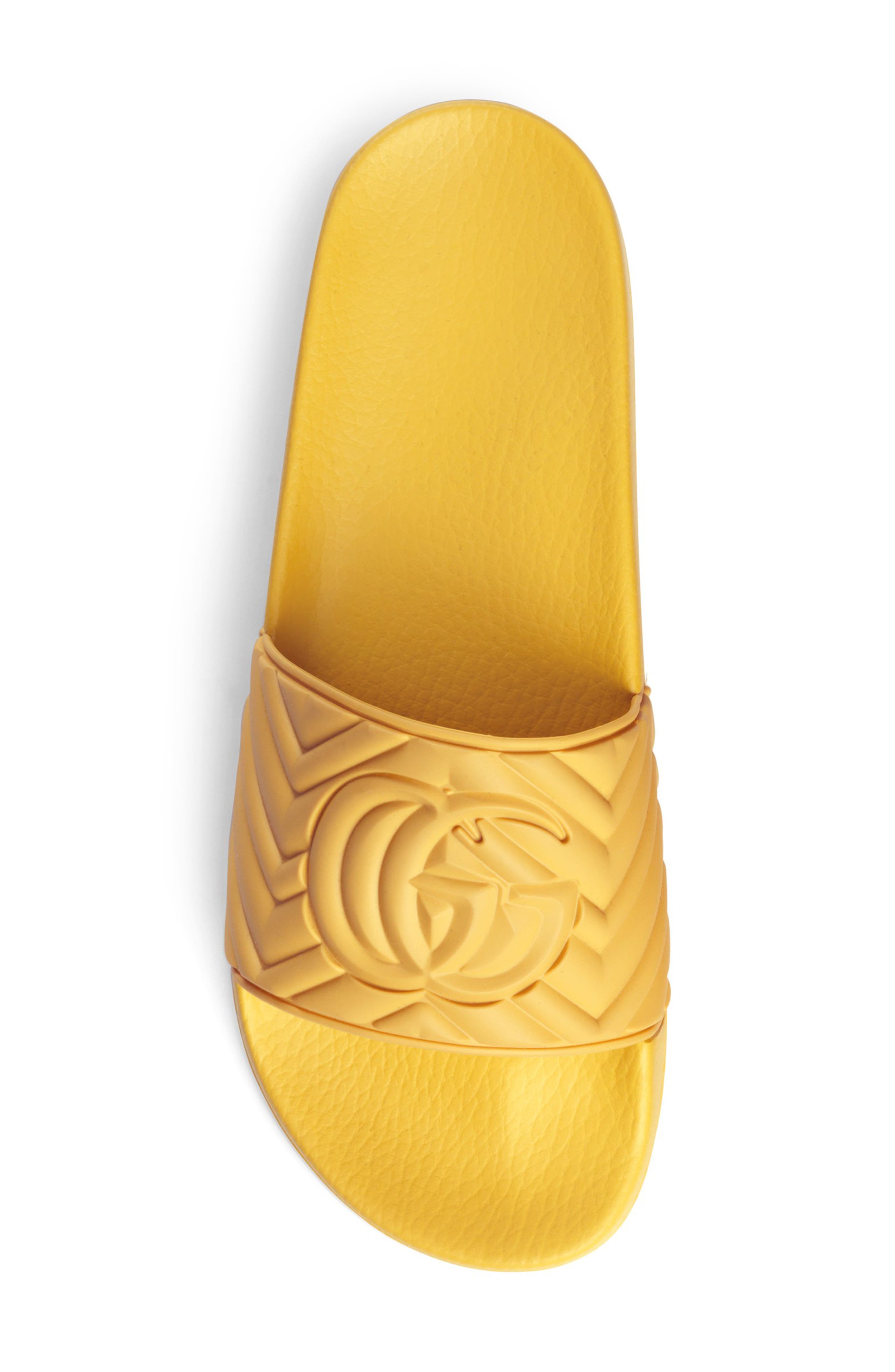 Gucci Matelassé Slide Sandal, Alternate, color, 