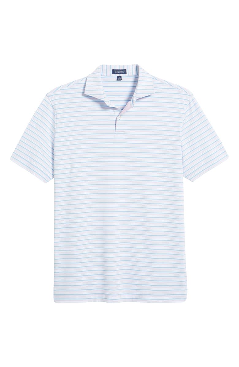 Peter Millar Crown Crafted Martin Stripe Performance Stretch Polo Shirt, Alternate, color, 
