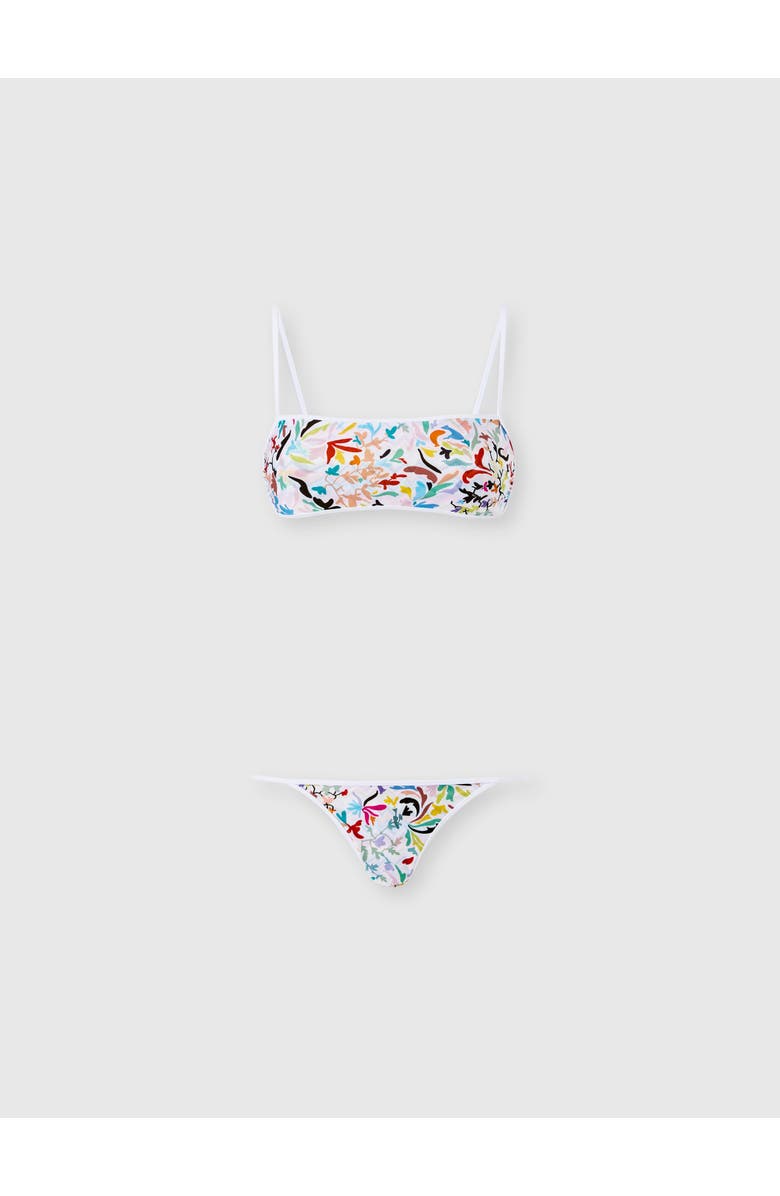 Missoni Bralette Bikini In Printed Stretch Fabric, Main, color, Multicoloured