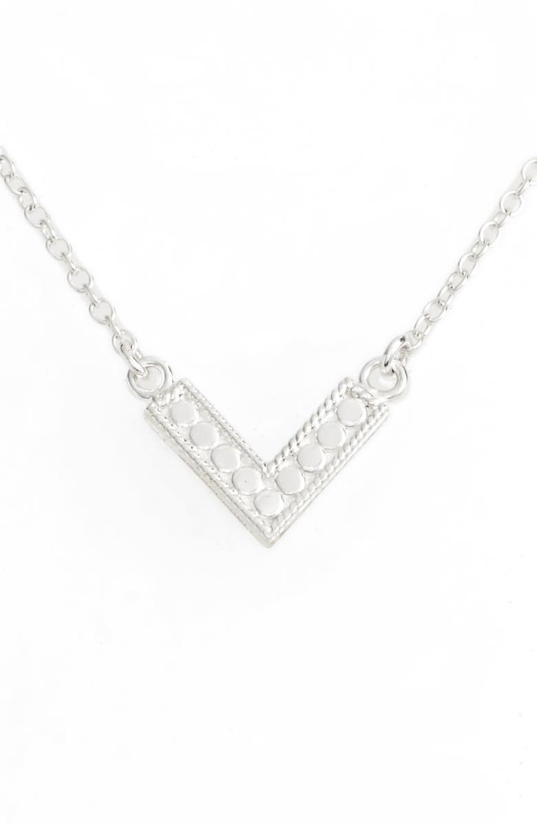 Anna Beck Reversible Mini V-Pendant Necklace, Alternate, color, 
