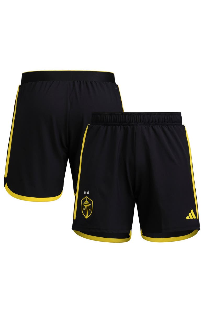adidas Men's adidas Black Seattle Sounders FC 2024 Away Authentic Shorts, Alternate, color, Black