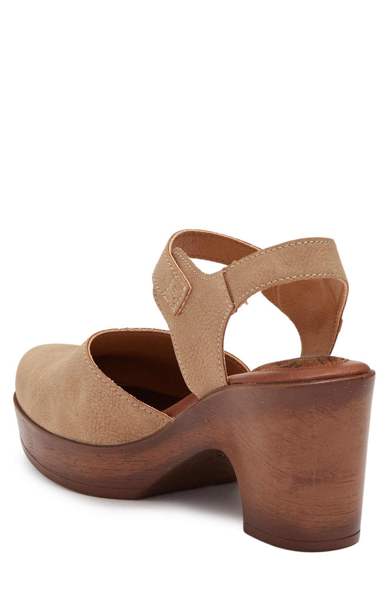 Natasha Clog Platform Pump, Alternate, color, NATURAL
