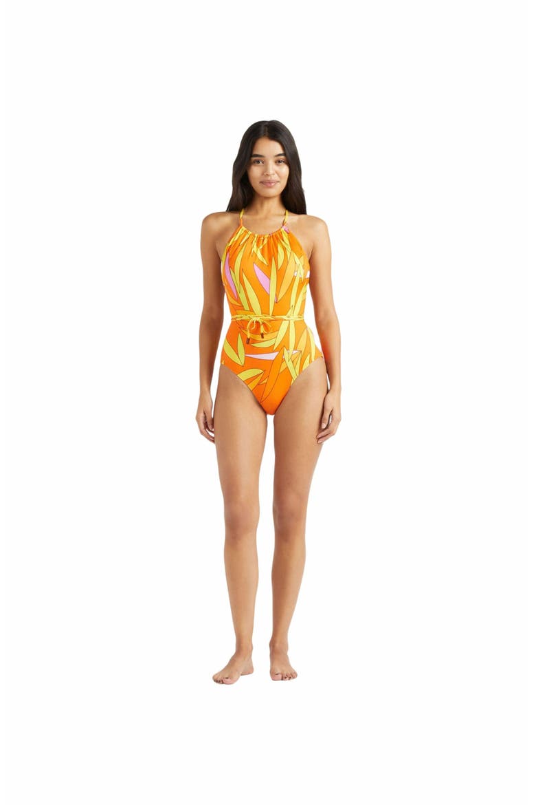 Women's Madrague Backless One-Piece Swimsuit, Main, color, ABRICOT