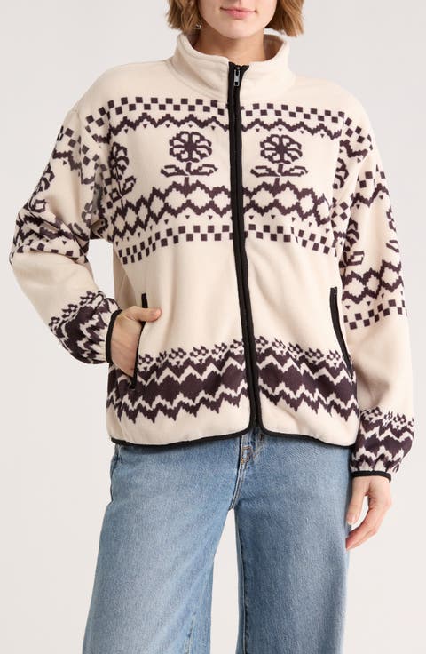 Printed Fleece Jacket
