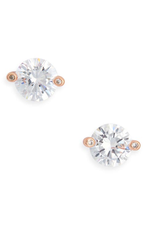 brilliant statements duo prong stud earrings