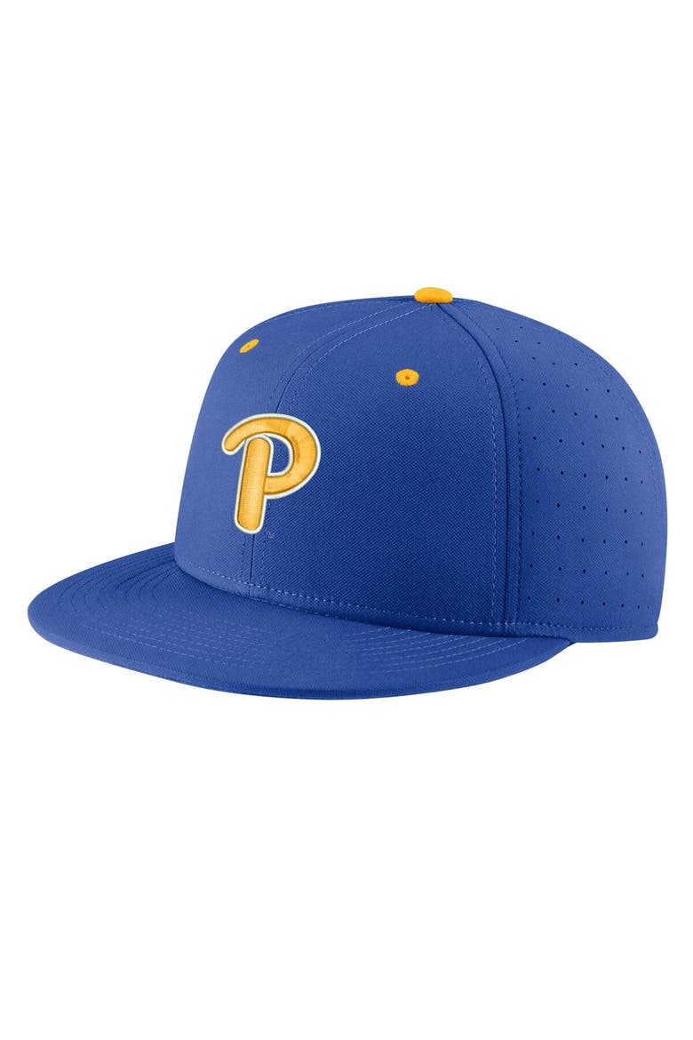 Men's Nike Royal Pitt Panthers Aero True Baseball Performance Fitted Hat, Main, color, Royal