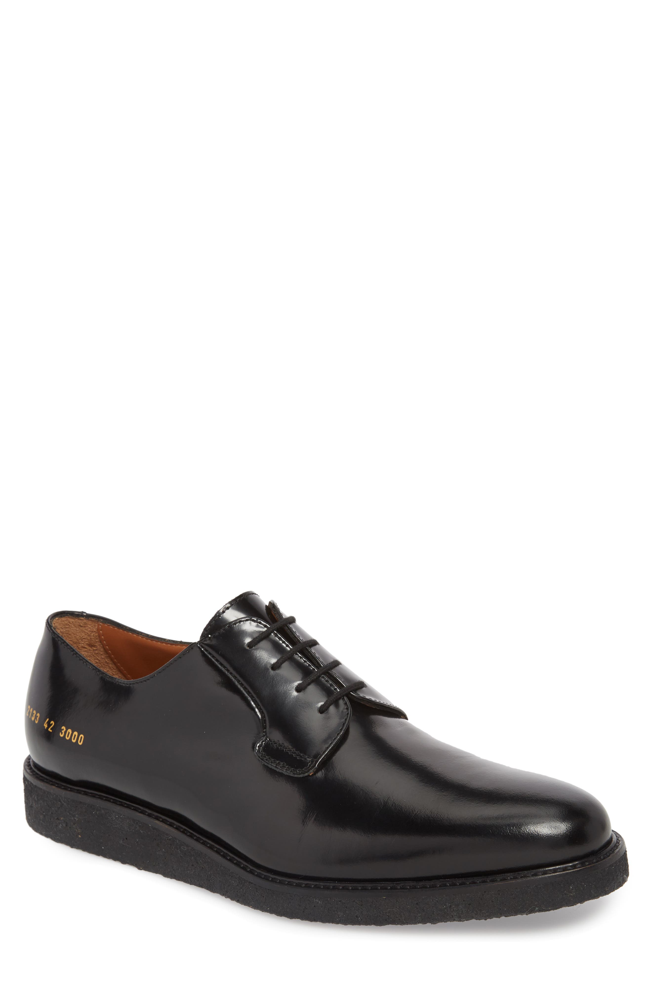 Common Projects Plain Toe Derby, Main, color, 