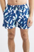 Boardies Abstract Print Swim Trunks