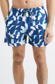 Boardies Abstract Print Swim Trunks