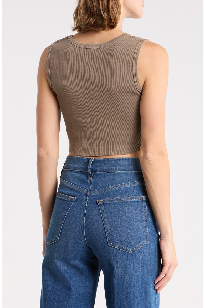 Malibu Organic Cotton Crop Tank, Alternate, color, VINTAGE BROWN