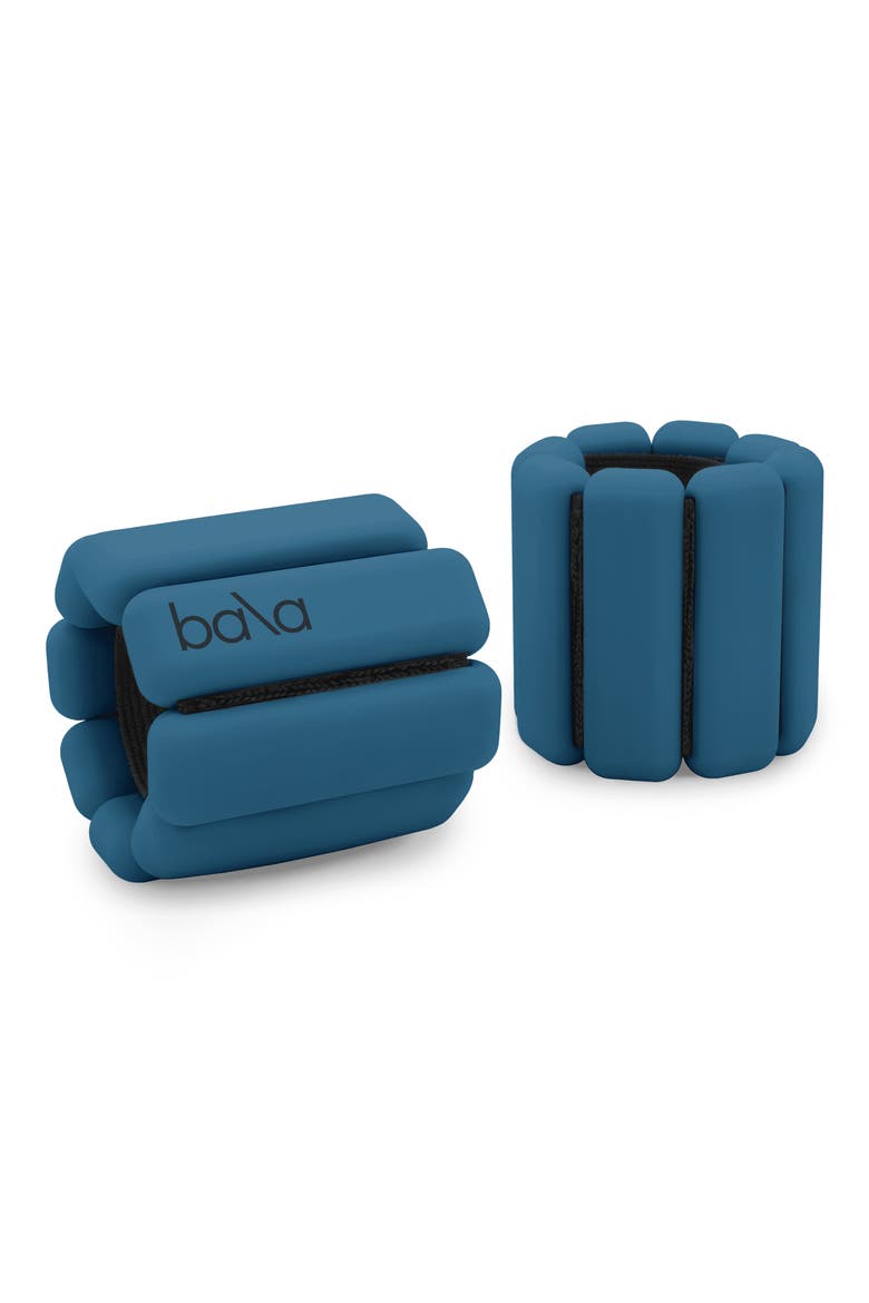 Set of 2 1-Pound Weighted Bangles, Main, color, DEEP BLUE