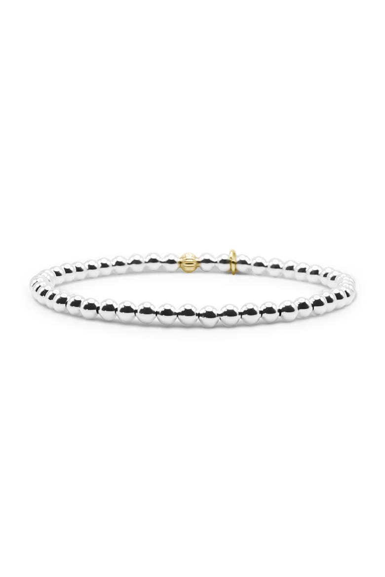 4mm Sterling Silver Beaded Bracelet, Main, color, Silver