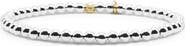 Bowood Lane 4mm Sterling Silver Beaded Bracelet