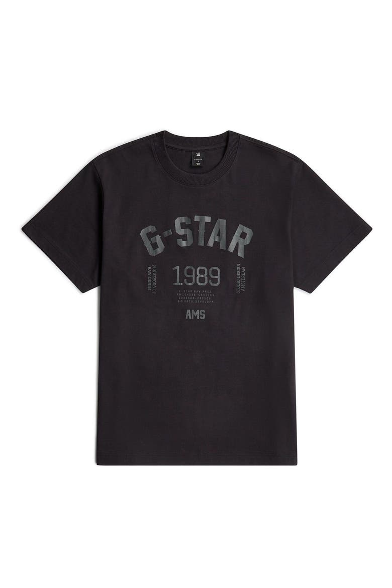 89 Organic Cotton Graphic T-Shirt, Alternate, color, DARK BLACK