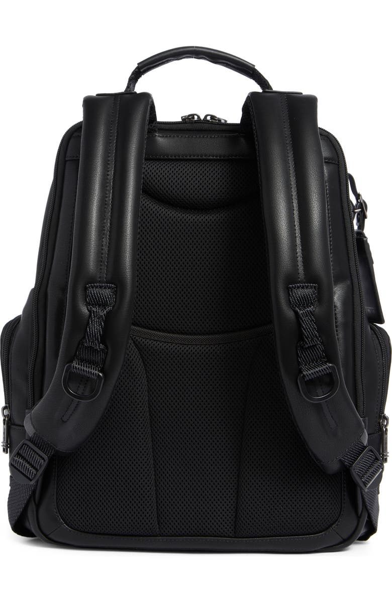 TUMI Parrish Leather Backpack, Alternate, color, Black
