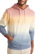 Marine Layer Signature Ombré Stripe Organic Cotton Blend Fleece Hoodie