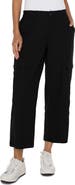 Liverpool Los Angeles High Waist Crop Wide Leg Cargo Pants