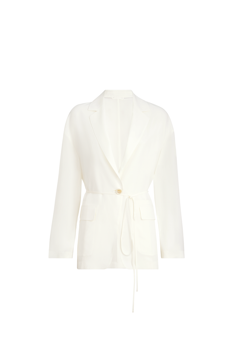 Brunello Cucinelli Sablé crêpe blazer, Alternate, color, White