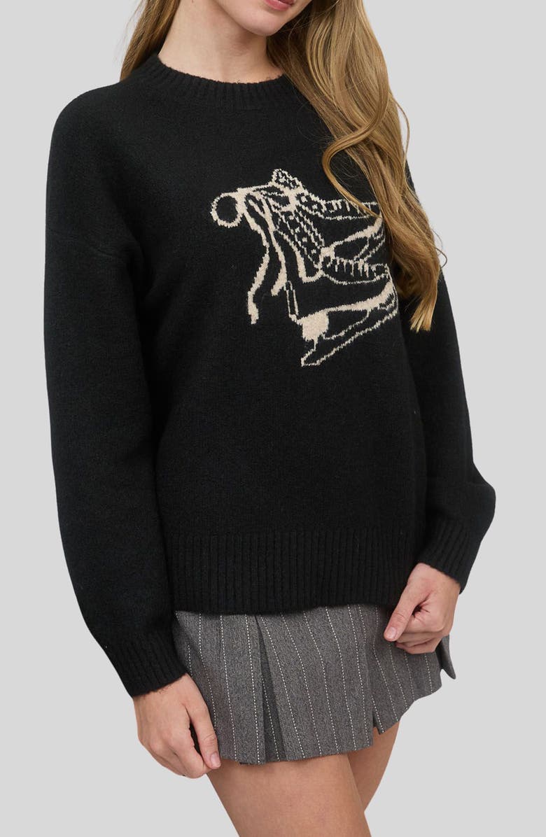 Blu Pepper Skate Sweater, Alternate, color, Black