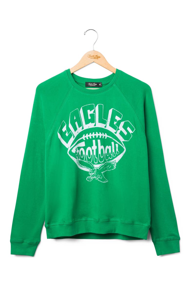 Eagles Football Graphic Sweatshirt, Main, color, KELLY