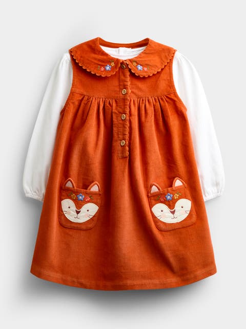Kids' 2pc Fox Pocket Dress And Top Set (baby)