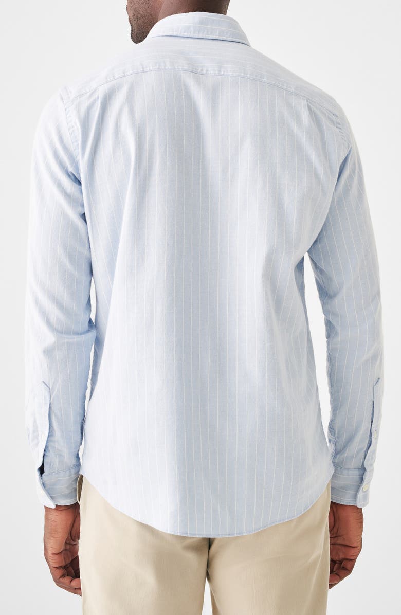 Faherty Stripe Stretch Cotton Blend Oxford Button-Down Shirt, Alternate, color, 