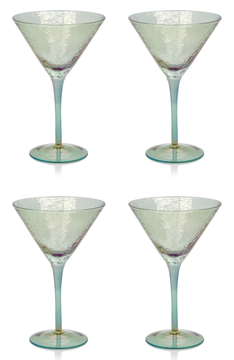 Zodax Set of 4 Aperitivo Martini Glasses, Main, color,