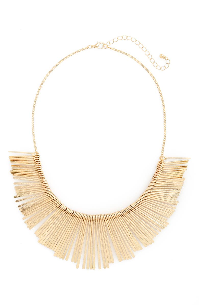 Panacea Stick Bib Necklace, Main, color, 