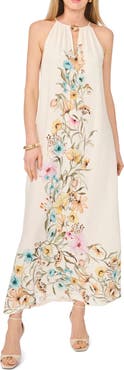 Vince Camuto Floral Print Sleeveless Maxi Dress
