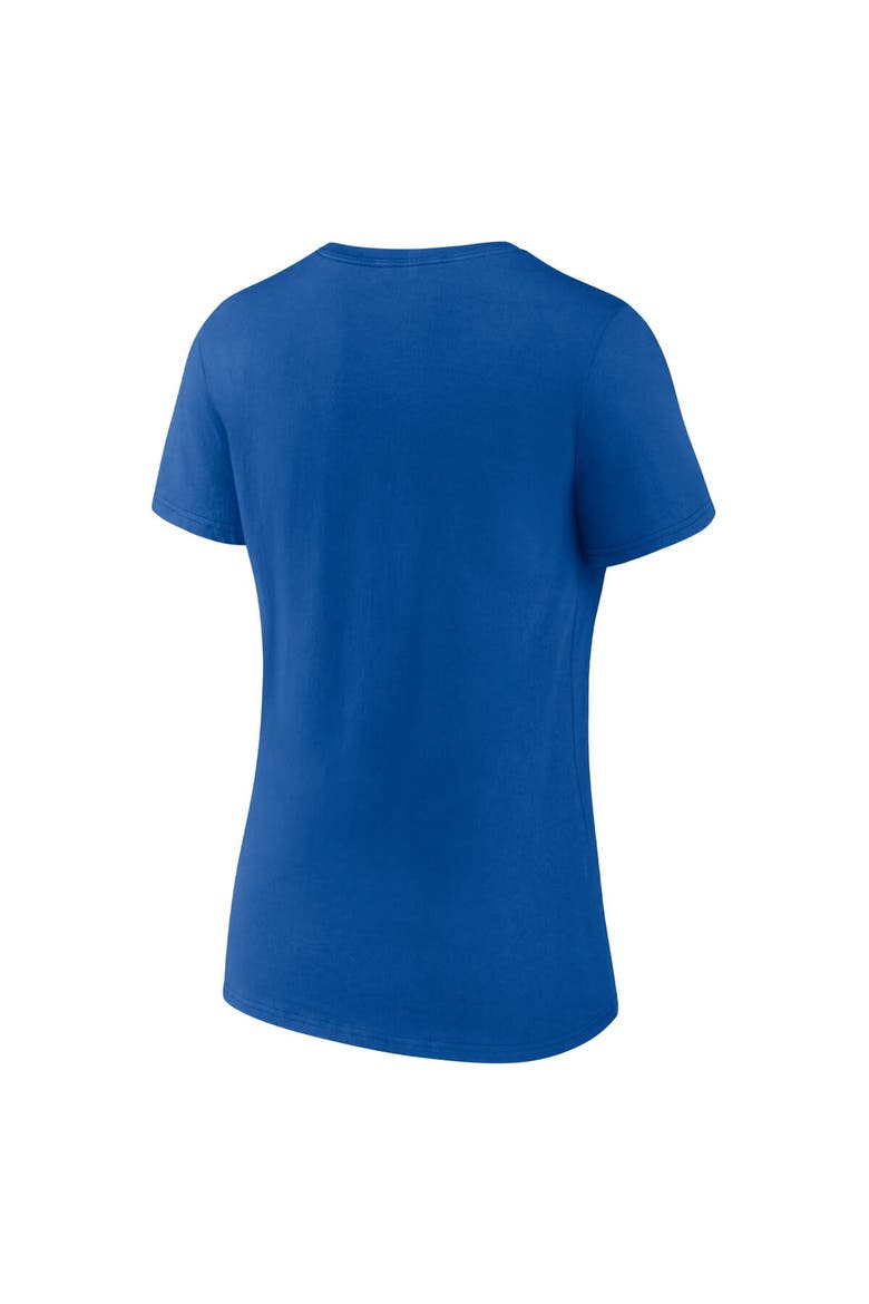 Women's Logo Athletic Royal Philadelphia 76ers Unrivaled V-Neck T-Shirt, Alternate, color, Royal