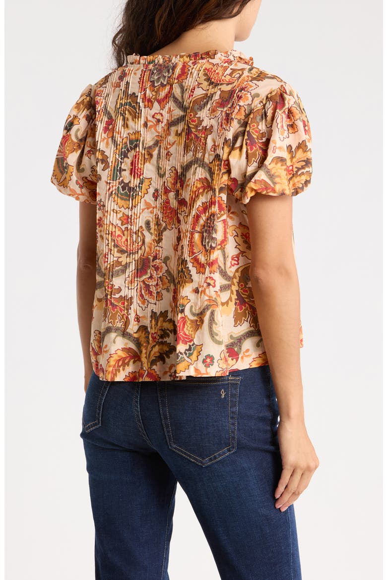 Floral Puff Sleeve Top, Alternate, color, FANTASY FLORAL PRINT