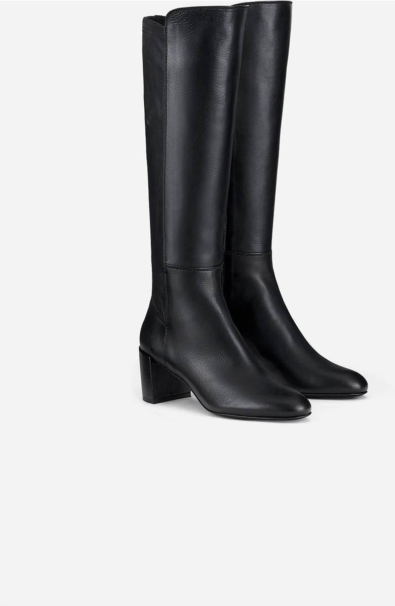 AGL Lynn High Heeled Nappa Boot, Alternate, color, Black