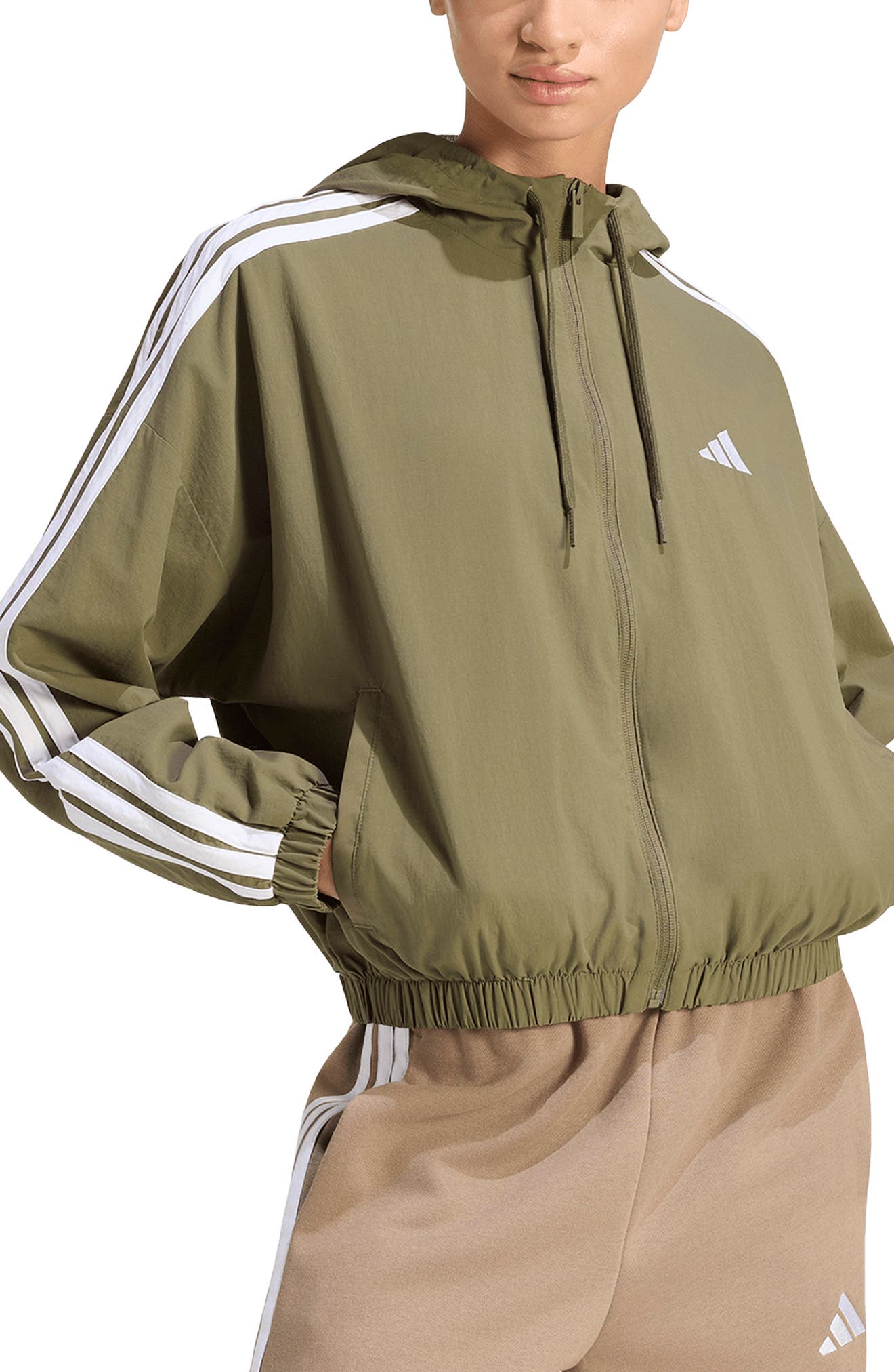 OLIVE STRATA/WHITE