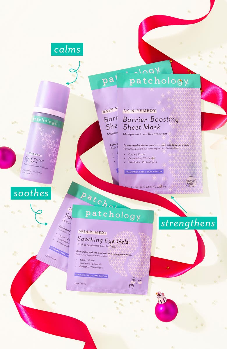 Patchology Cozy Comforts Soothing & Protecting Skin Care Essentials Set $41 Value, Alternate, color, 