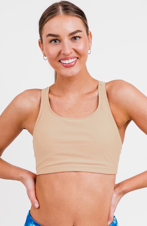 Racerback Swim Bra With Removable Cups