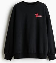H&M Oversized Print-motif Sweatshirt
