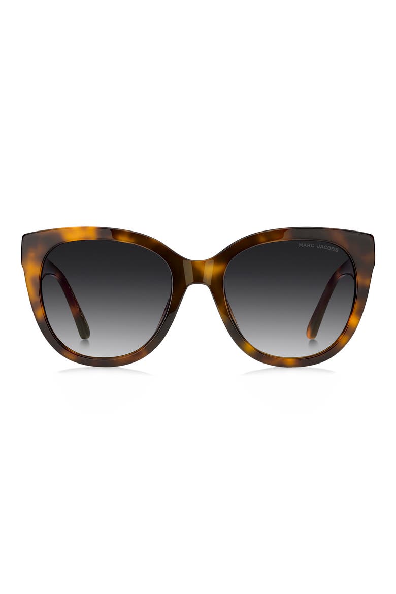 54mm Cateye Sunglasses, Main, color, HAVANA/ DARK GREY SF
