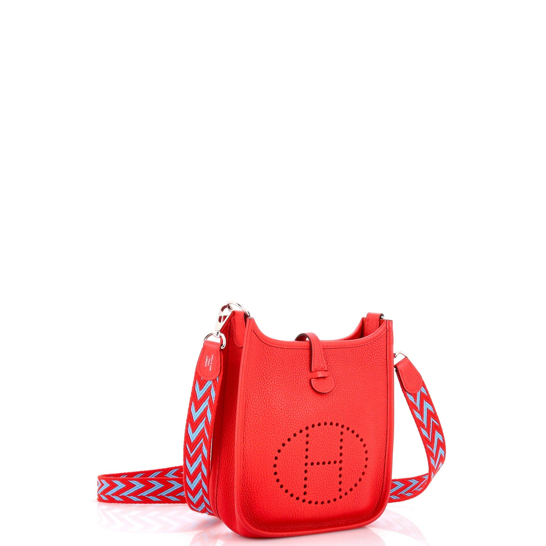 Pre-Owned Hermes Evelyne Bag Gen III Maurice TPM, Alternate, color, Rouge De Coeur