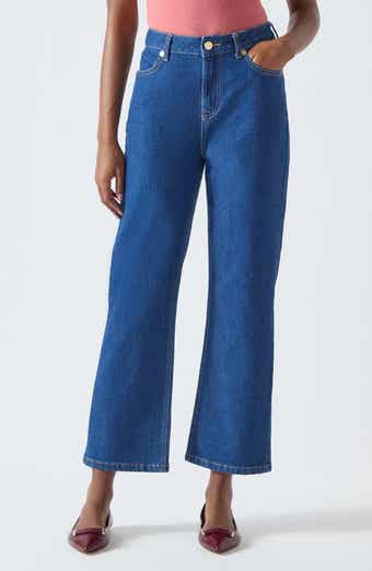 LK Bennett Willow Wide Leg Ankle Jeans