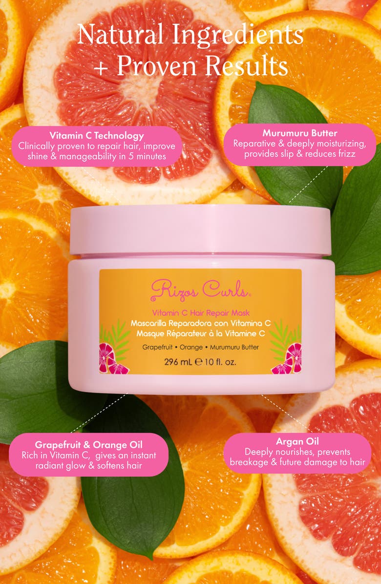 RIZOS CURLS Vitamin C Hair Repair Mask, Alternate, color, 