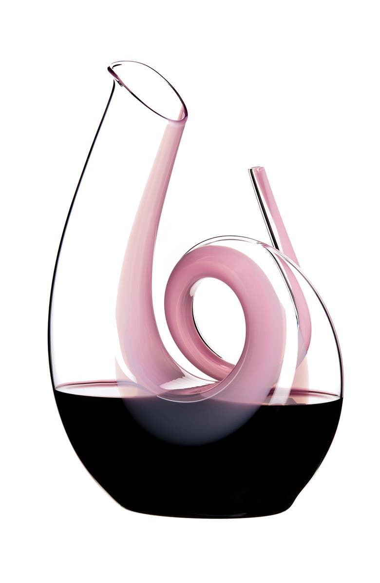 Riedel Curly Decanter, Pink, Alternate, color, 