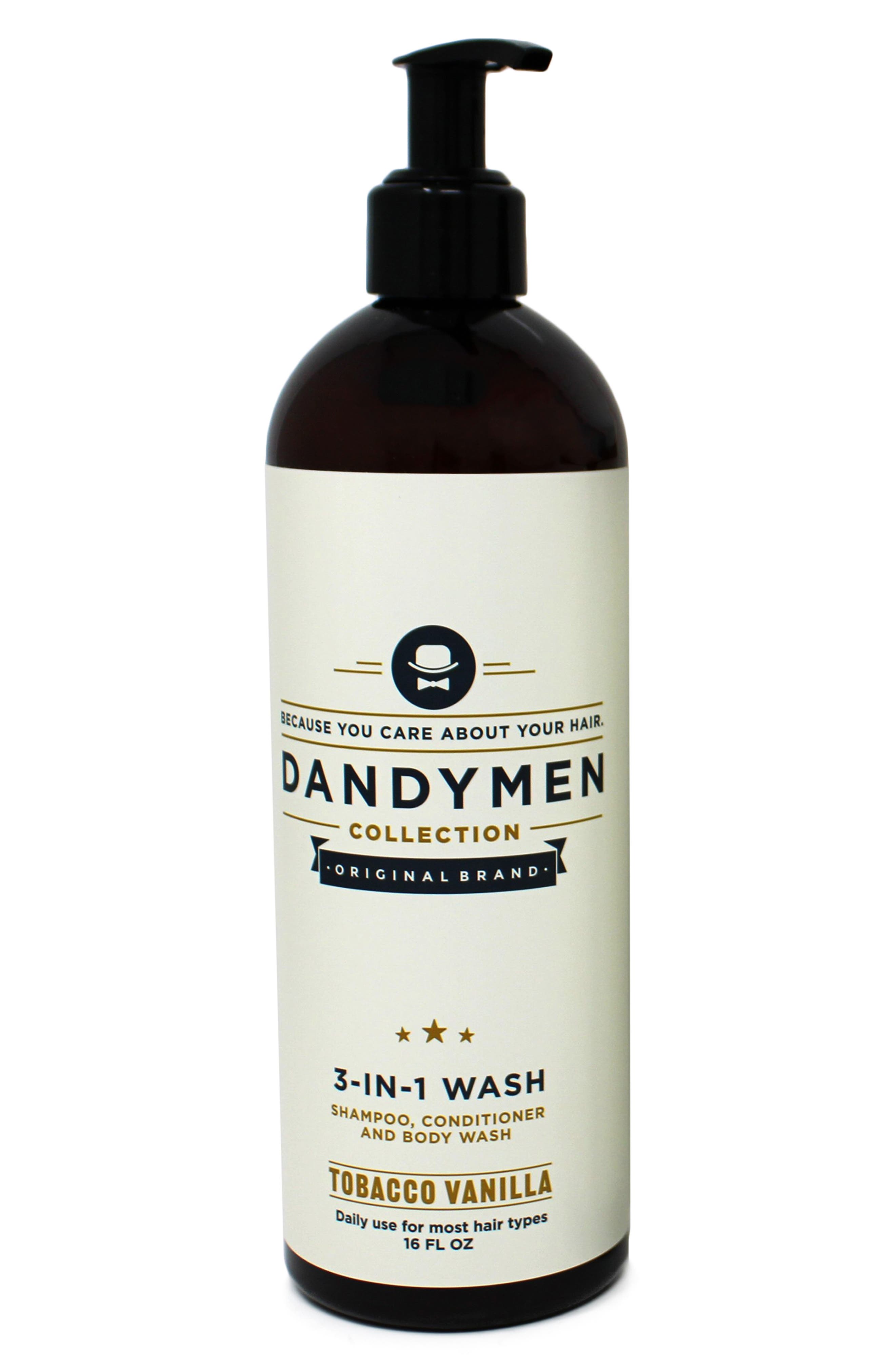 DandyMen 3-in-1 Shampoo, Conditioner & Body Wash - Tobacco Vanilla