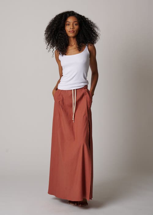 Leisure Lab Sunset Flow Skirt In Copper