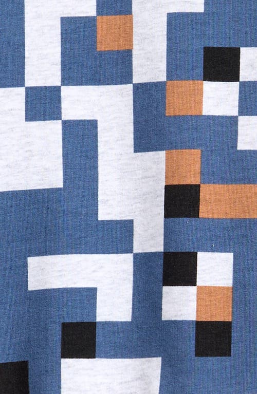 Shop Miles The Label Pixelated Sweatshirt & Cargo Joggers Set In Light Heather Grey